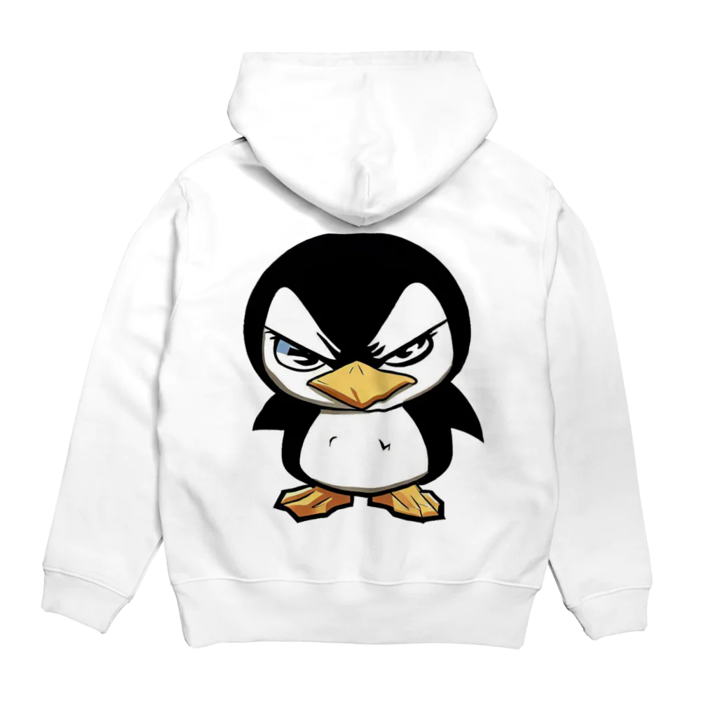 スバルSUZURI店のnaughty penguin 01 Hoodie:back