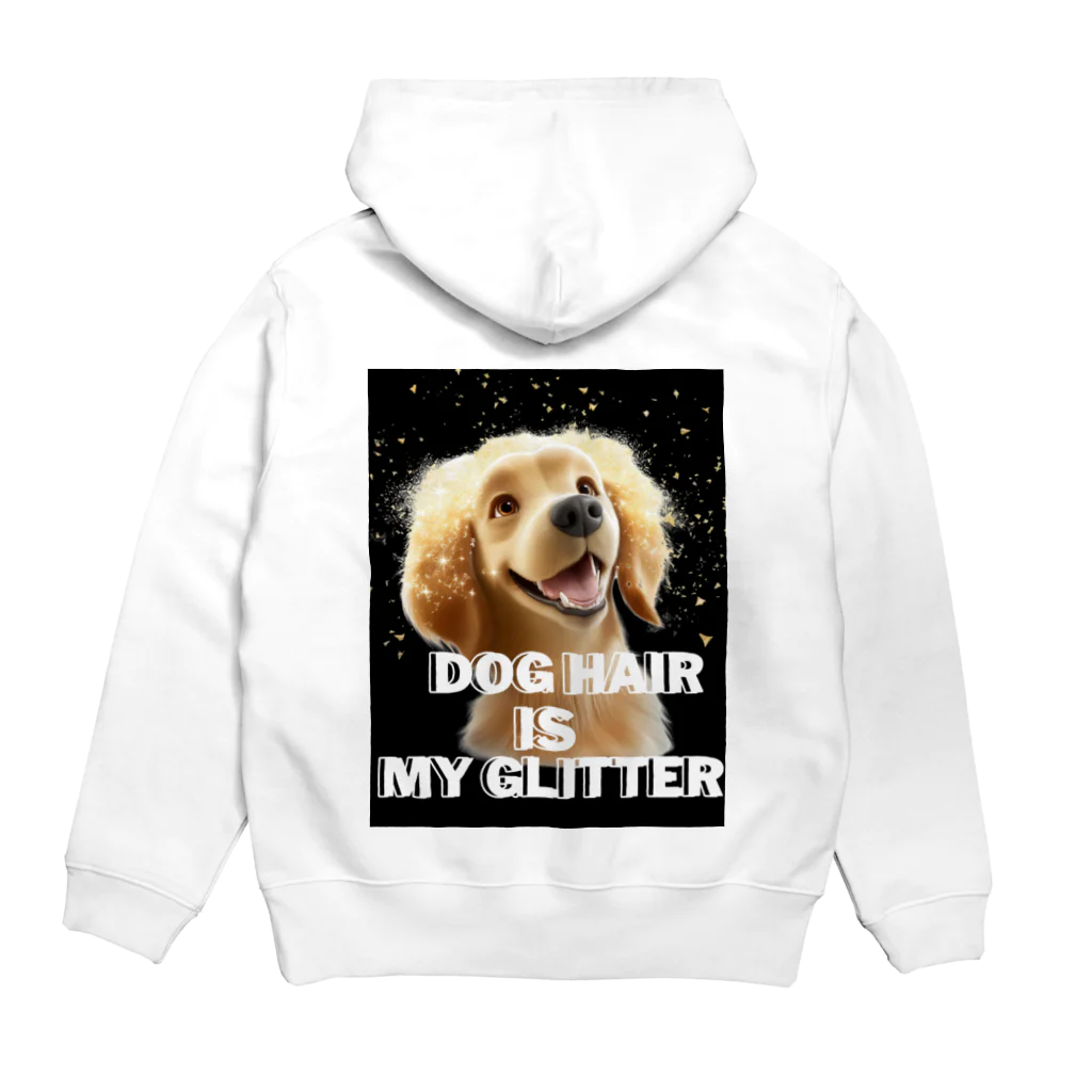 BarkingBeatsのDog Hair is my Glitter パーカーの裏面