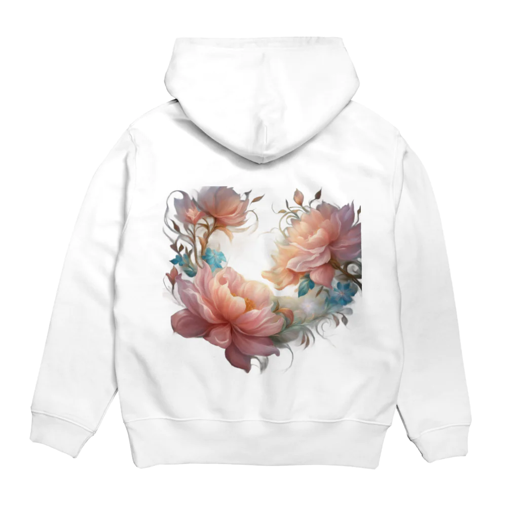 Artistry Blossomsのfantasy Flower Hoodie:back