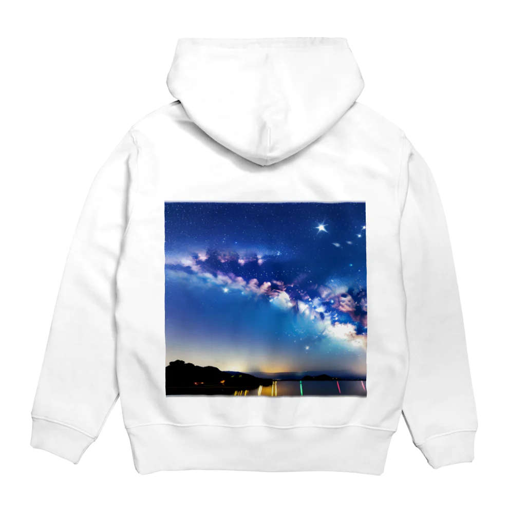 STAR_DUSTの星空をイメージしたグッズ Hoodie:back