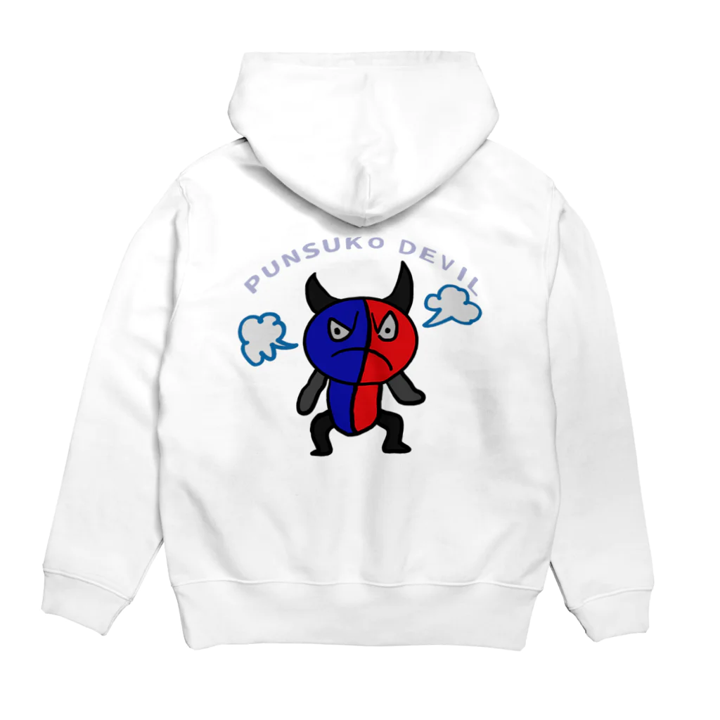 ハナミヅク商店のプンスコデビル Hoodie:back