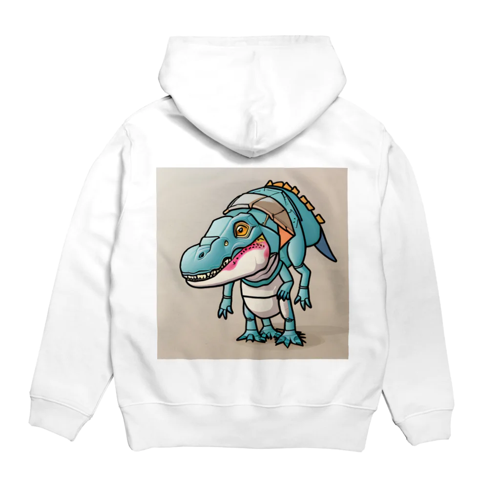 ゆるっと個性のT-Rexアリゲーター Hoodie:back