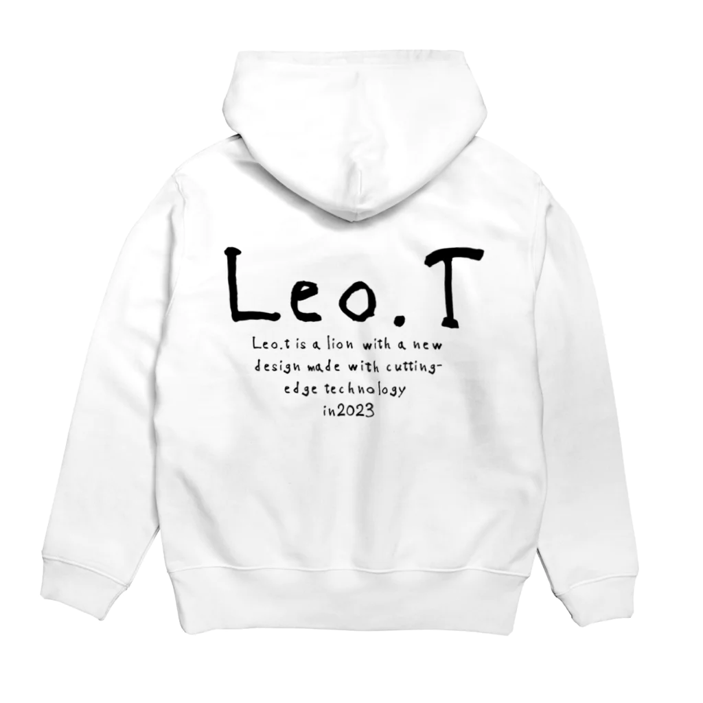 Leo.T Shopのライオンアート　Leo.T パーカーの裏面