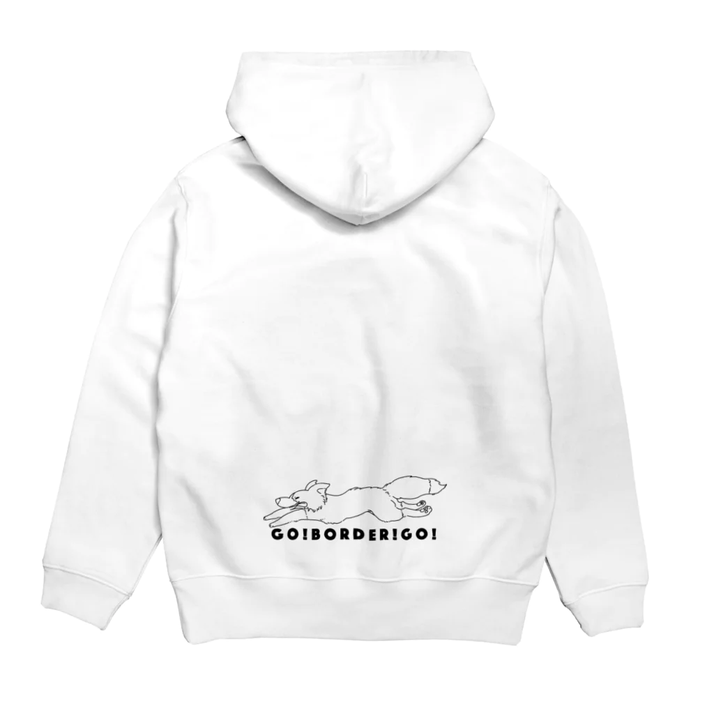 Miyu_theBcollieのゴーボーダーゴー Hoodie:back