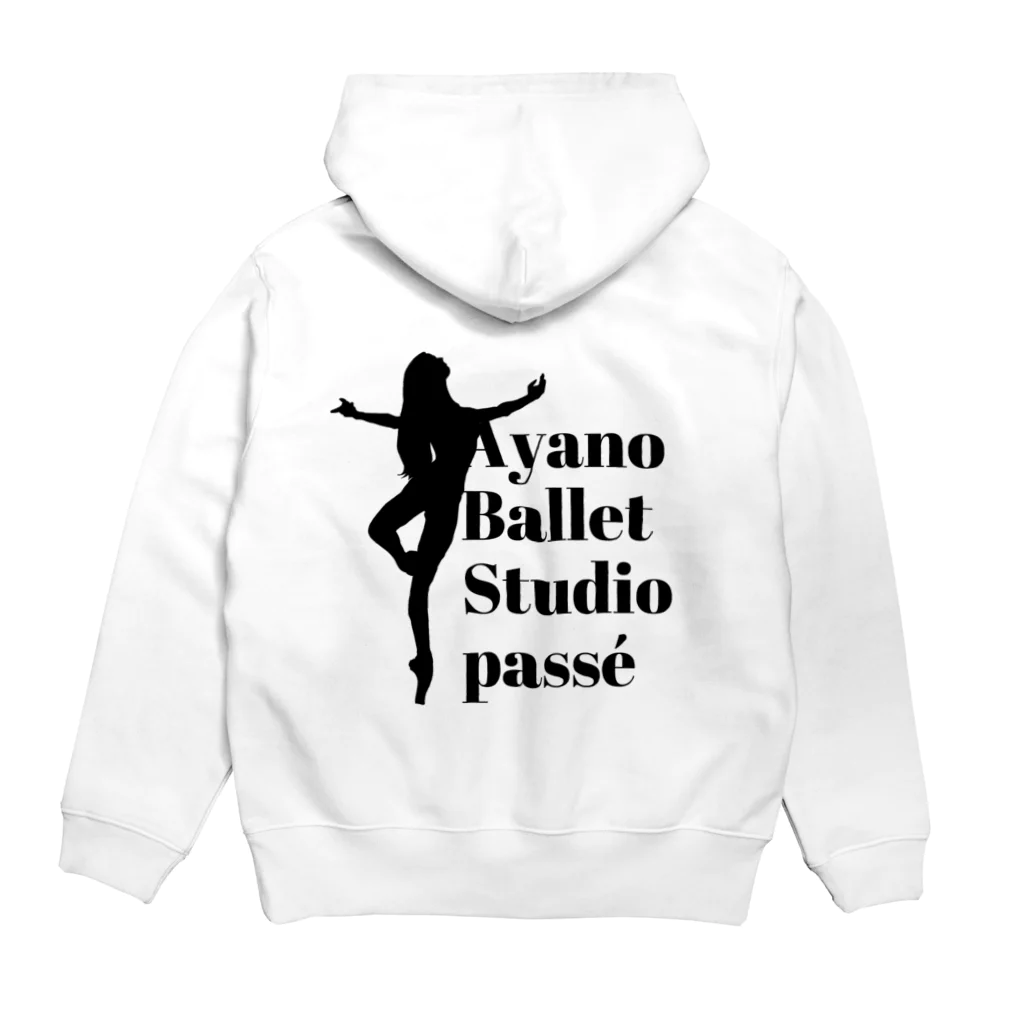 Ayano Ballet Studio 〜passé〜　アヤノバレエスタジオパッセのNew ロゴマーク Hoodie:back