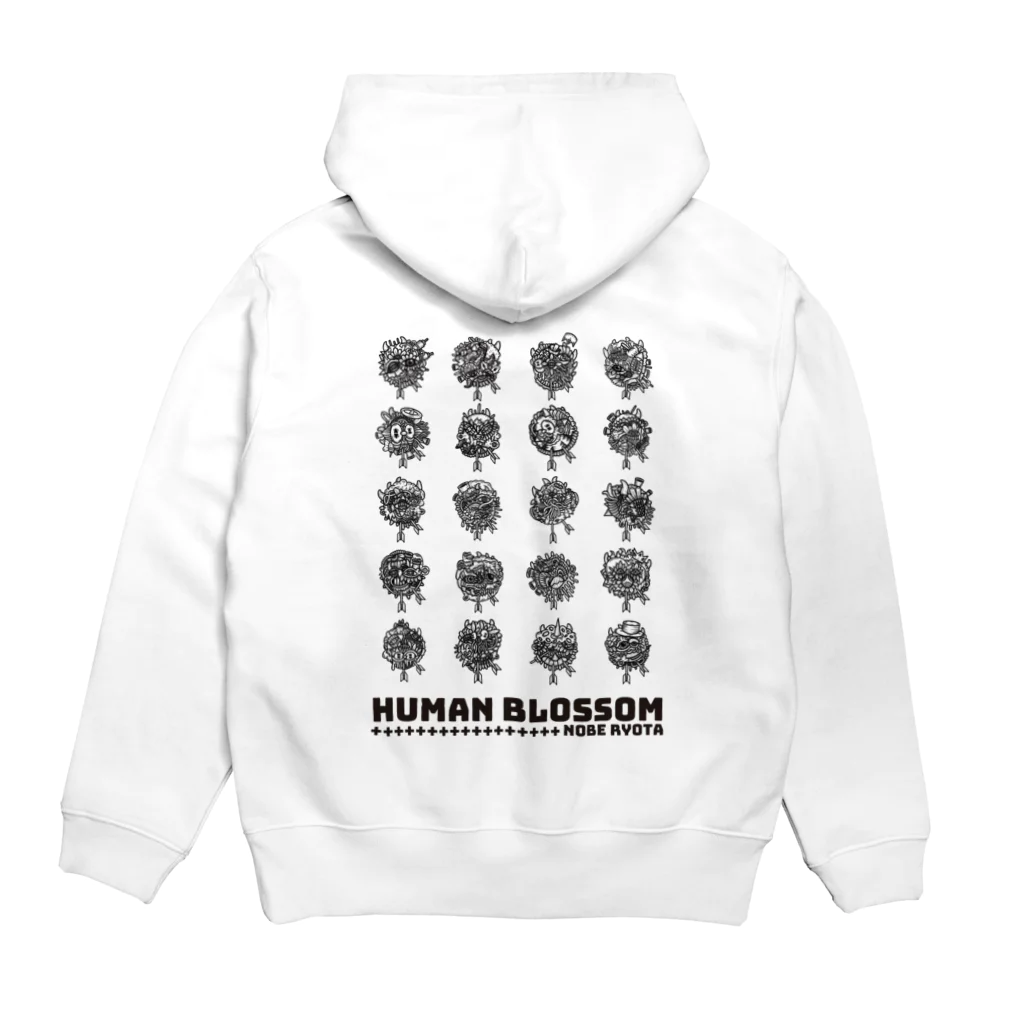 Nobe Ryota GalleryのHuman Blossom Hoodie:back