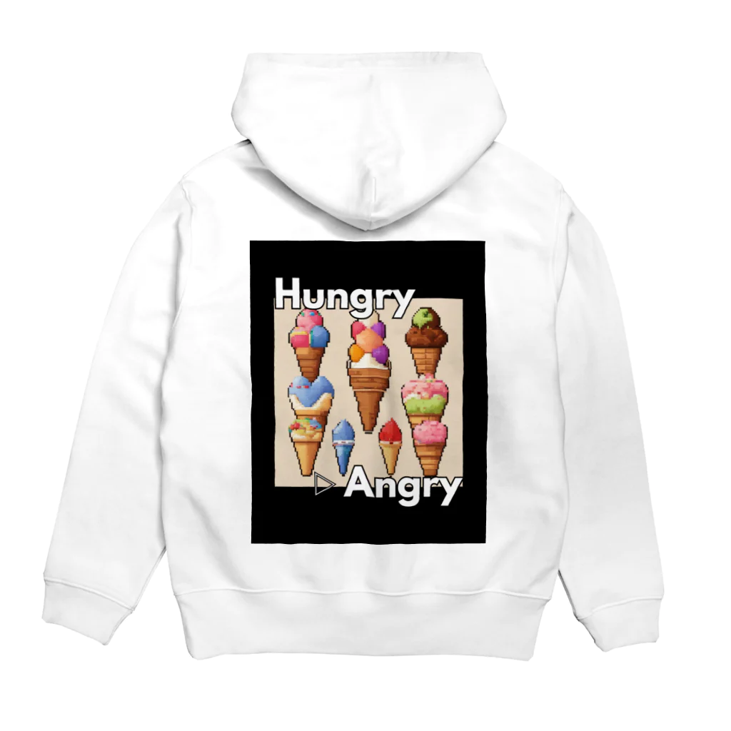 hAngryの【アイスクリーム】hAngry Hoodie:back