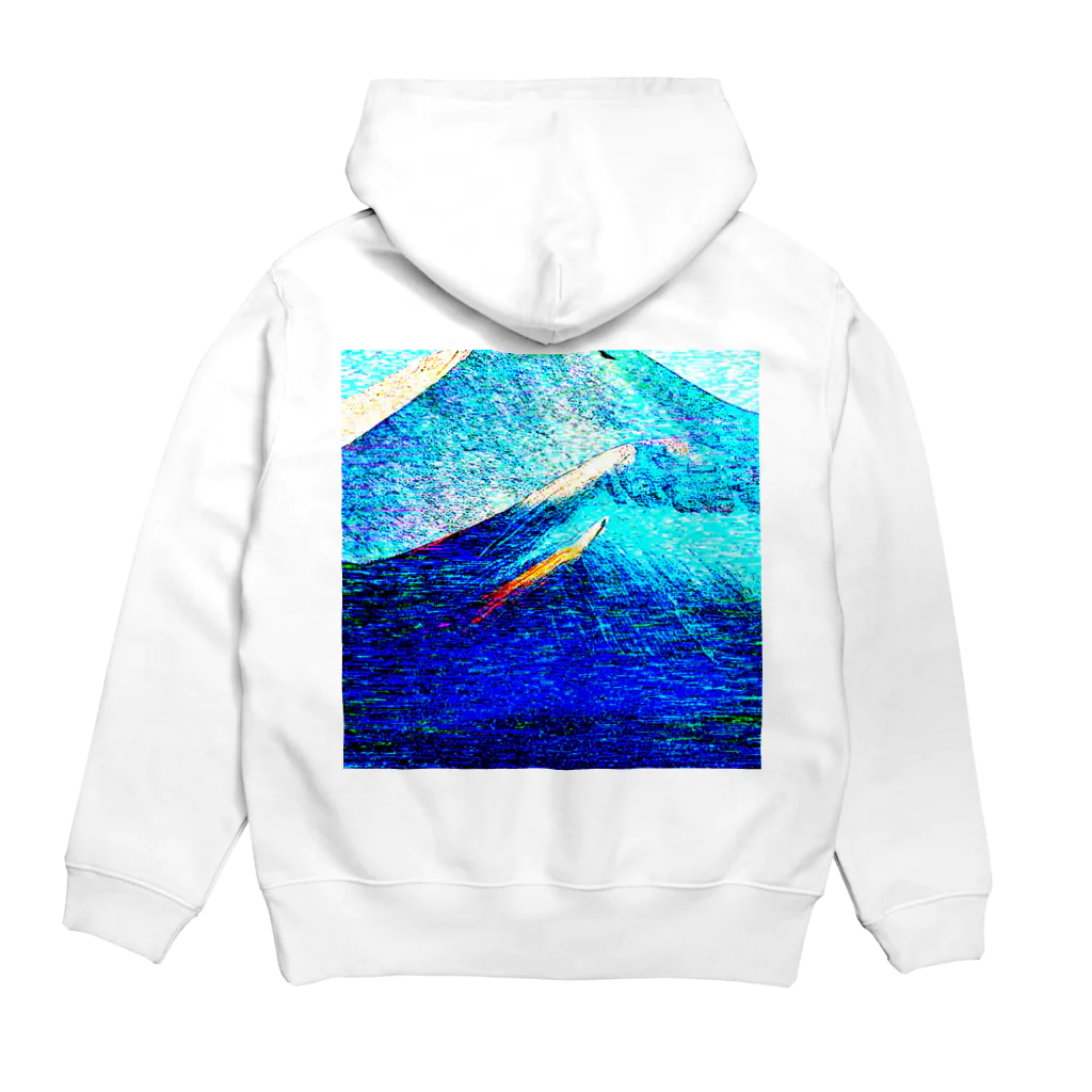 水草の富士山もどき Hoodie:back