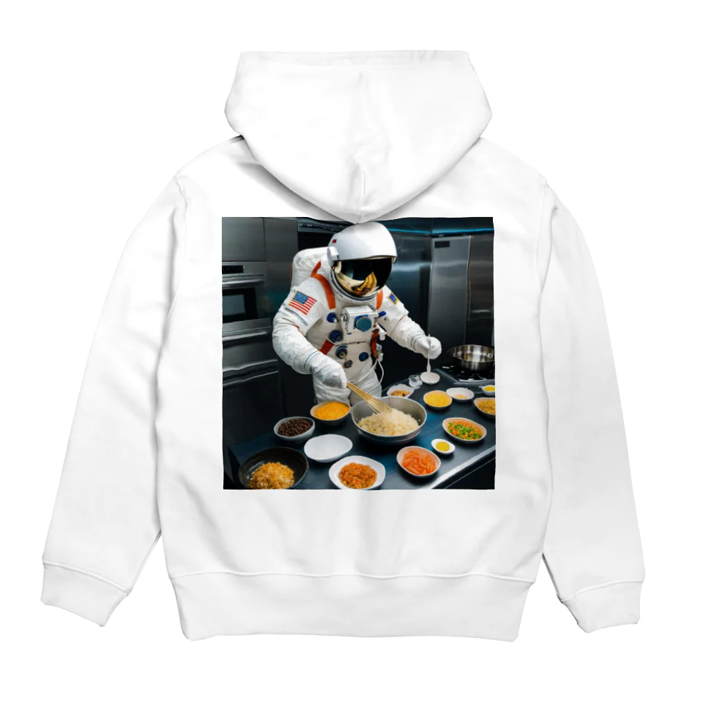 宇宙開発デザイン科のスペースクッキング炒飯編 Hoodie:back