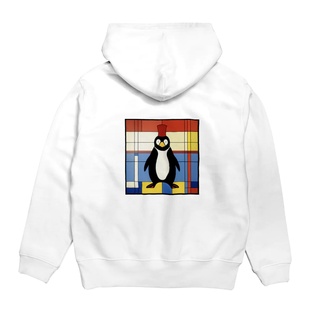 ペンギンの散歩屋のペンギンの散歩 Hoodie:back