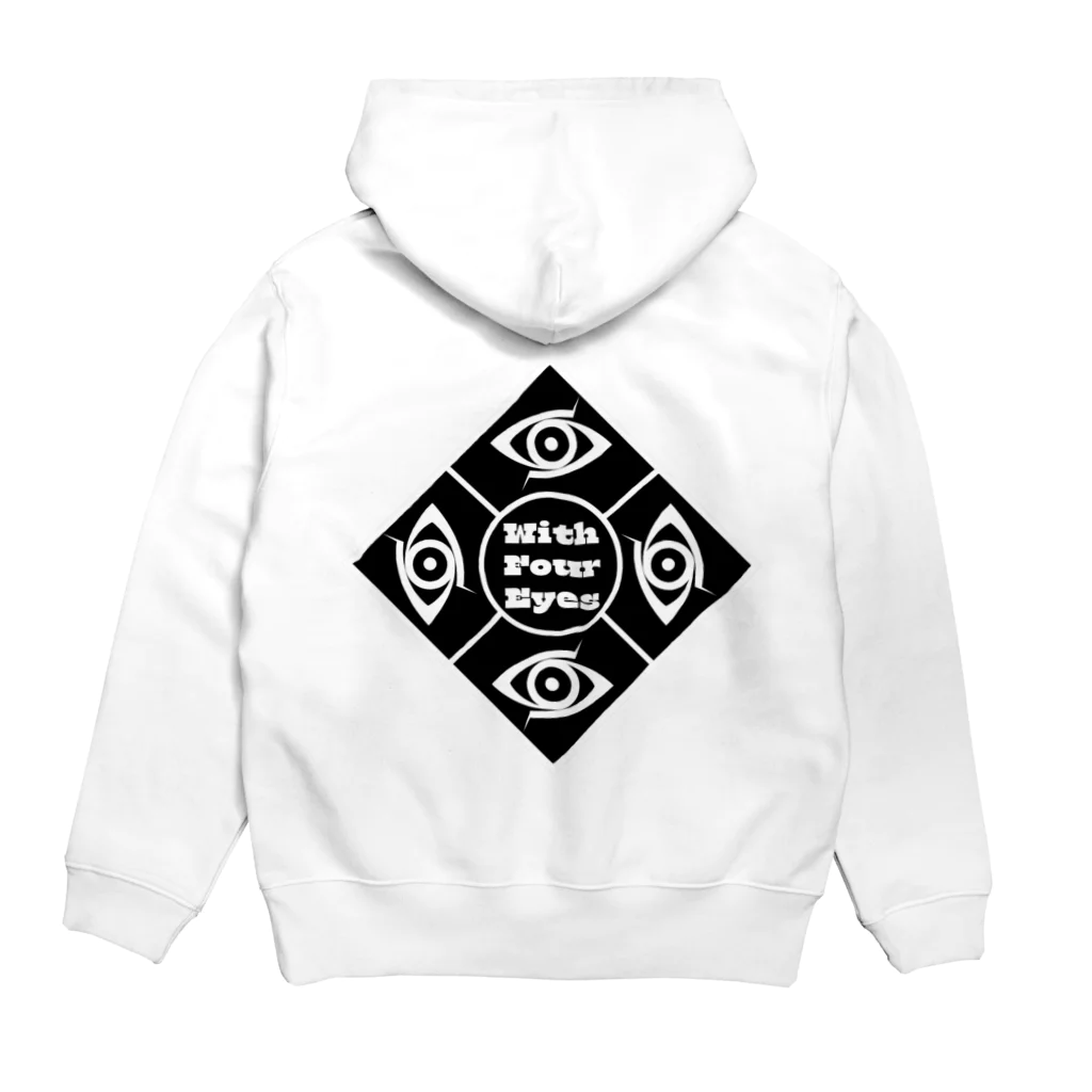 With Four EyesオンラインストアのWith Four Eyes テトラゴン Hoodie:back