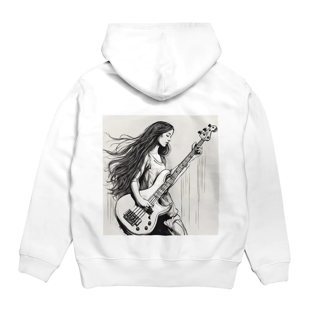 monaccのリズムと少女 Hoodie:back