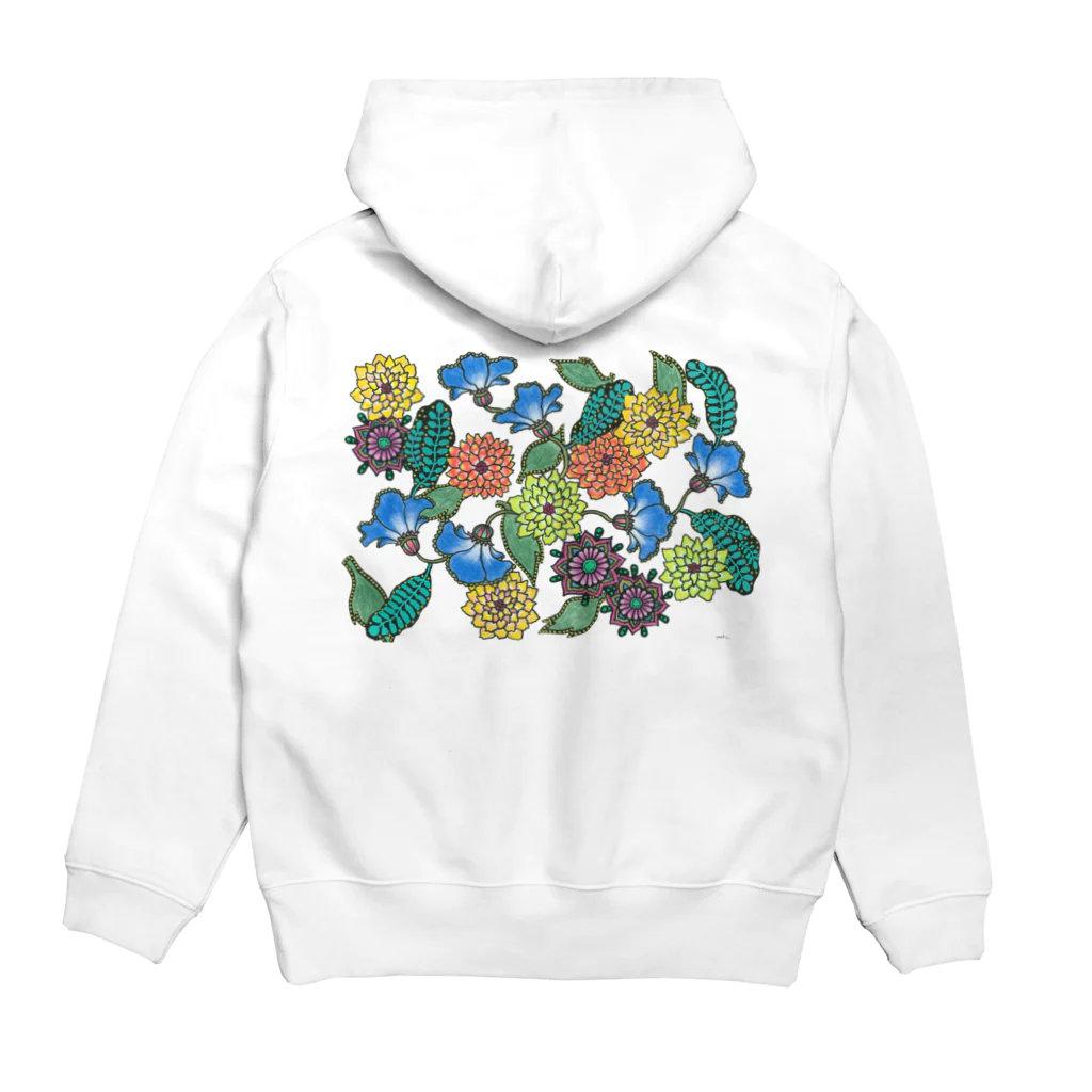 yoshiveggieのHanae Vine Flower Hoodie:back