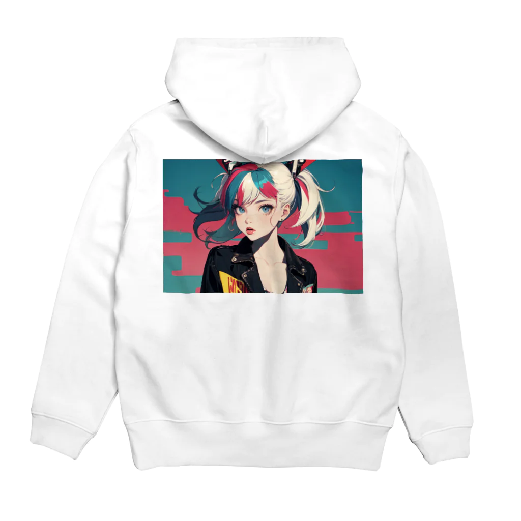 tokyo_citypopのkawaii 東京ガールアート Hoodie:back