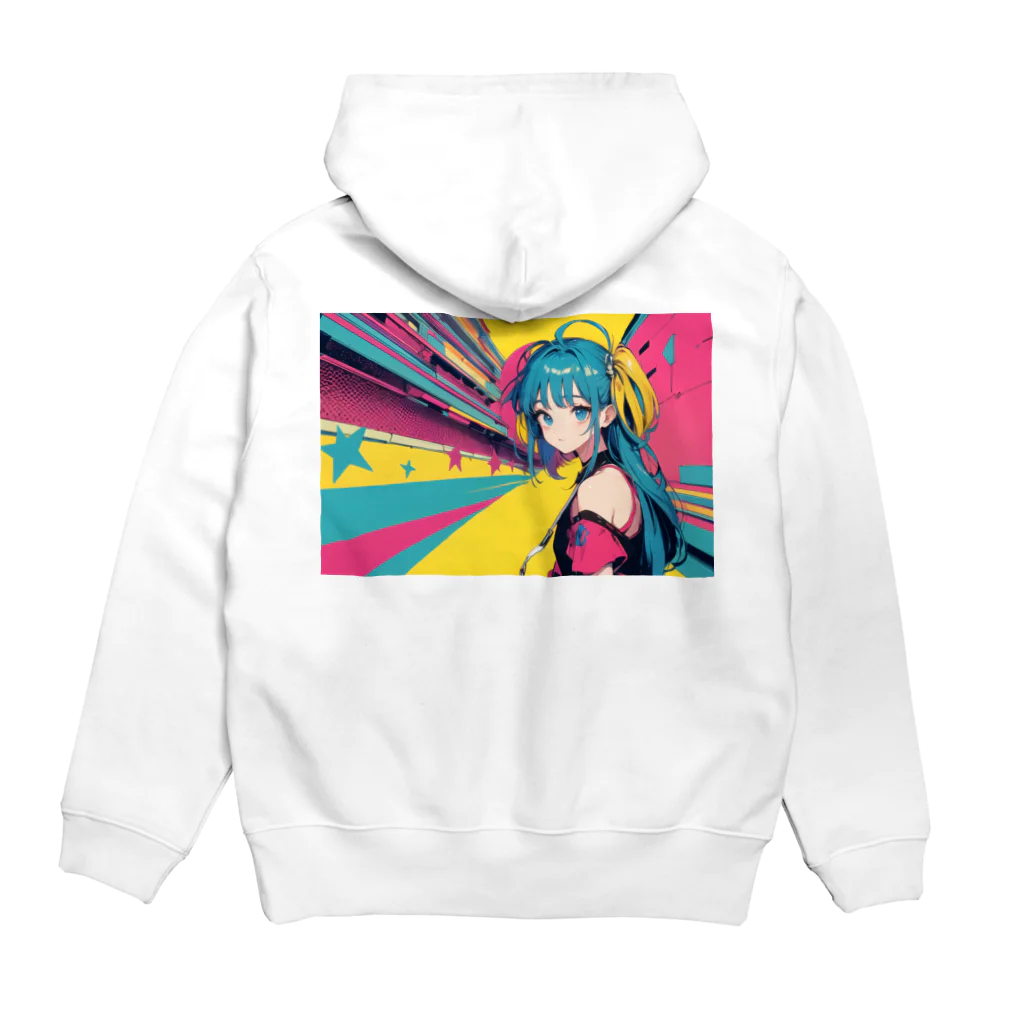 tokyo_citypopのkawaii 東京ガールアート Hoodie:back