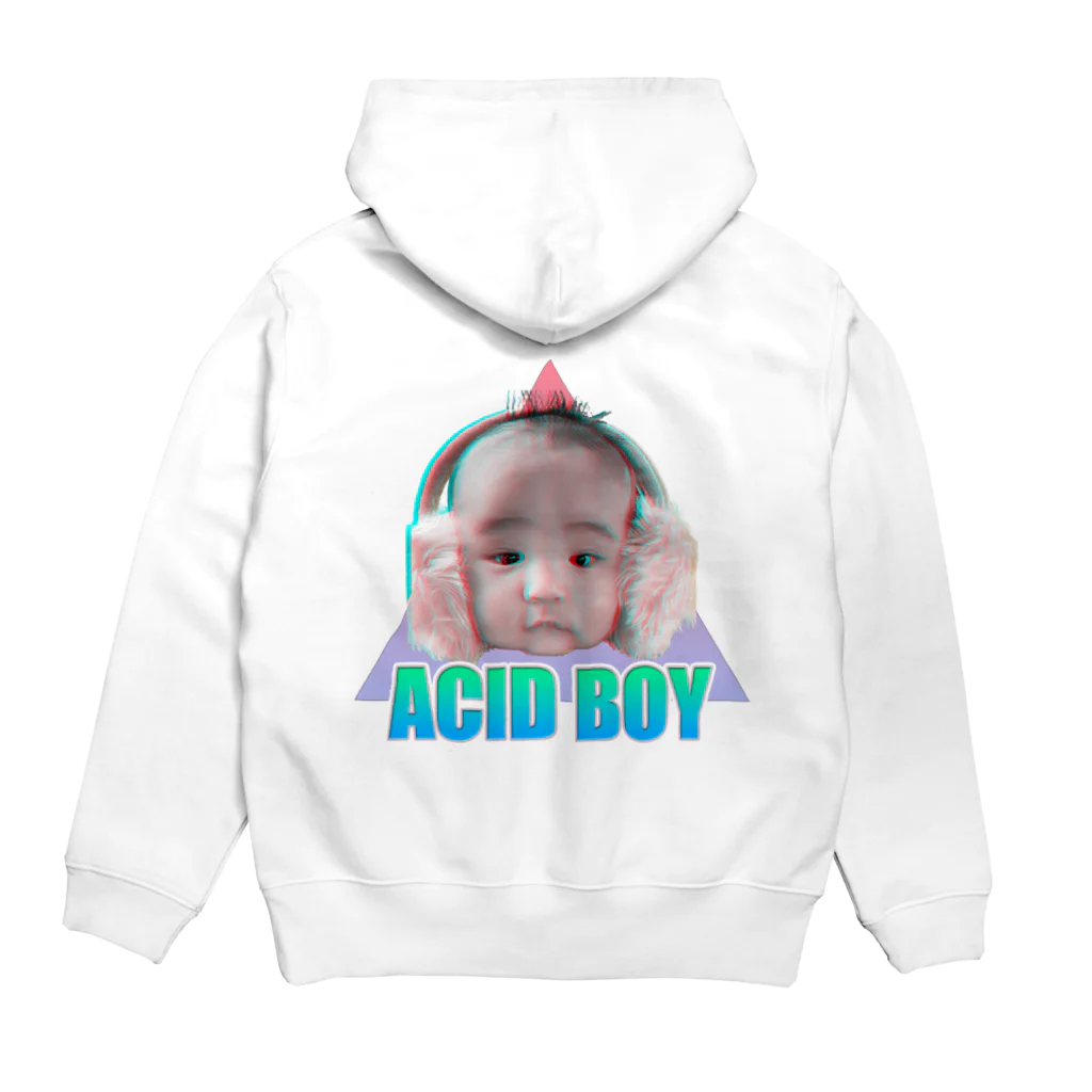 てくのちゃんのクソカワACID BOY パーカーの裏面