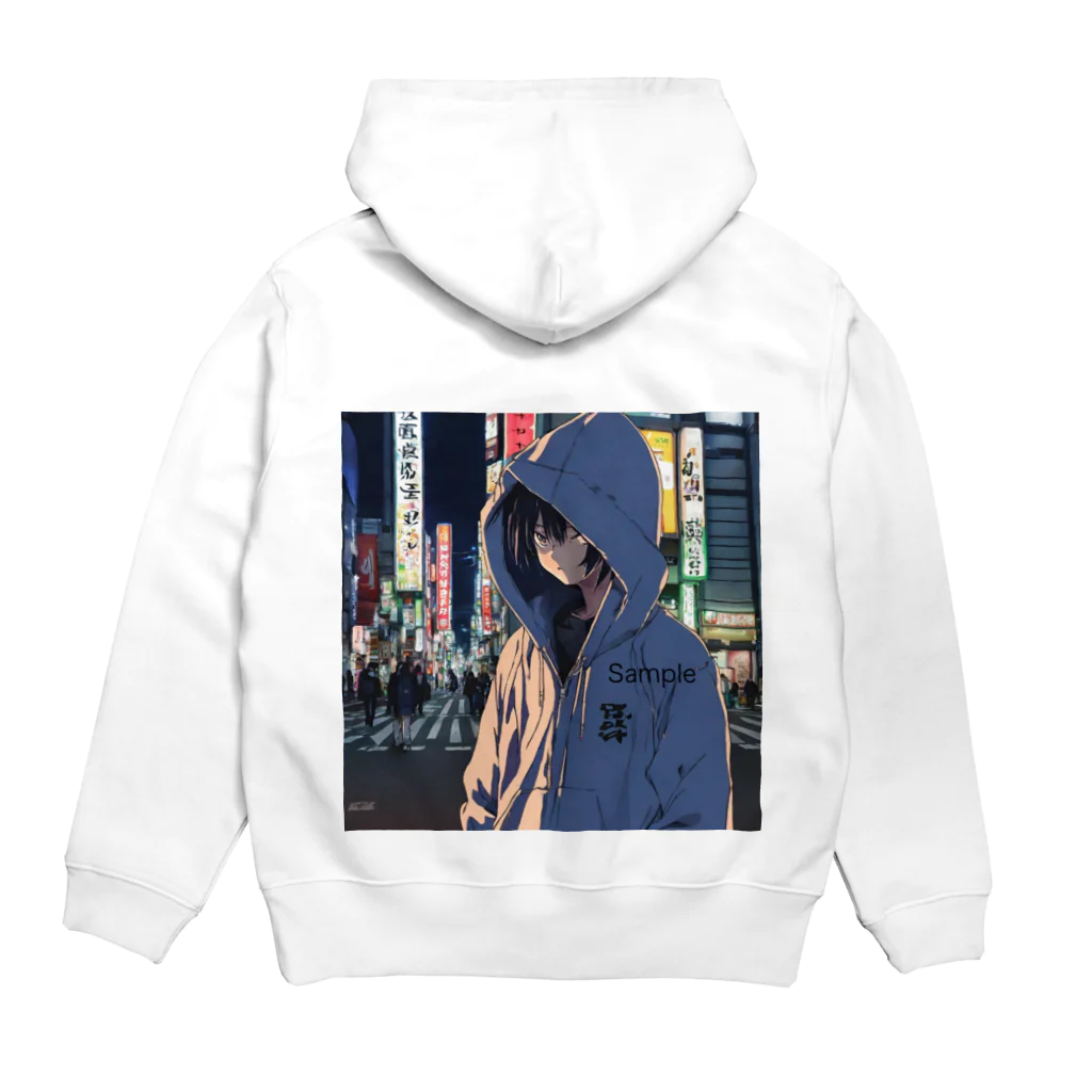 El Sol 85のパーカーフードの少女　池袋編 Hoodie:back