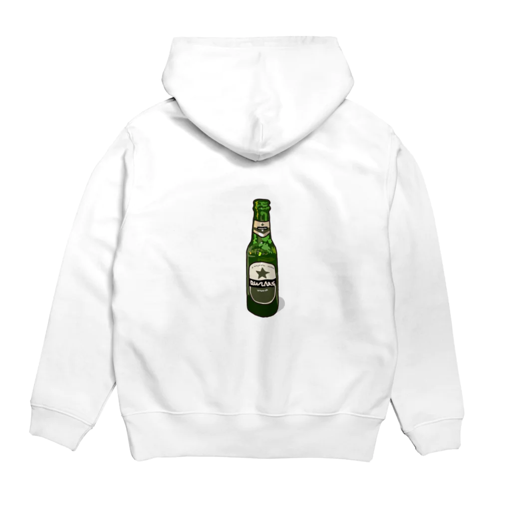 azure11のビール大好き！ビール瓶パーカー Hoodie:back