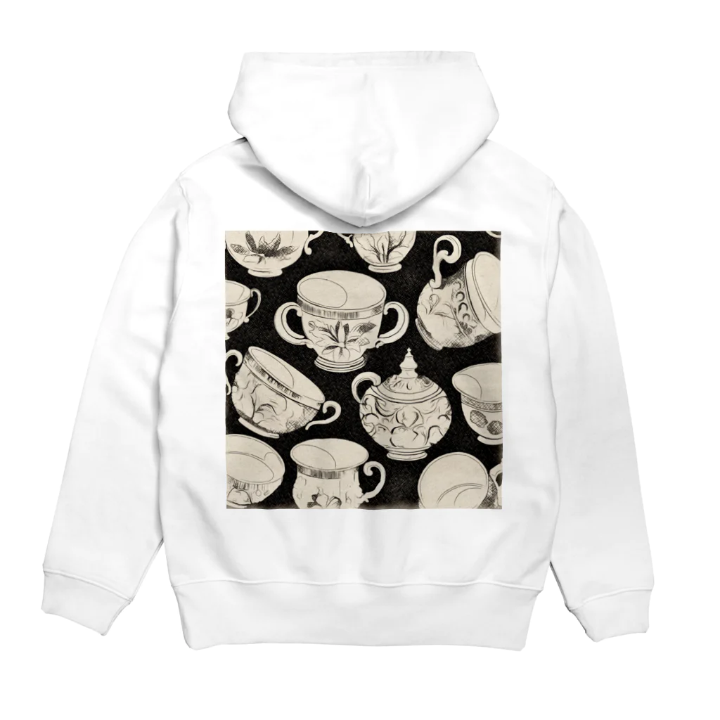 (っ◔◡◔)っ ♥ Le Petit Trésor ♥の花の詩カップ(The Flower Poetry Cup) Hoodie:back