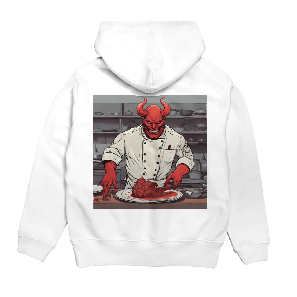 d-design-labのdevil's cookingグッズ Hoodie:back