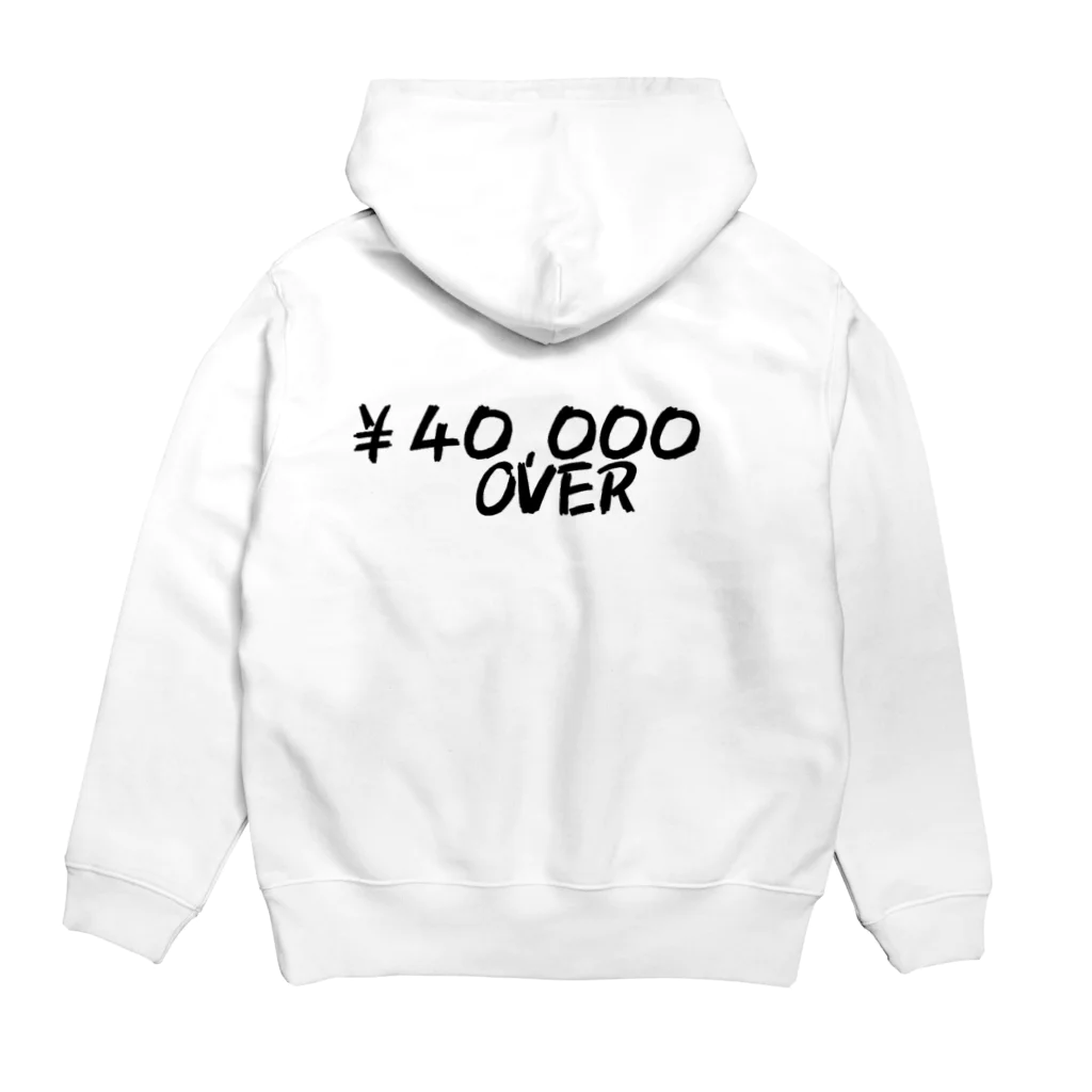 シンプル文字の価値を大きくしたいShopの日経平均万歳グッズ Hoodie:back