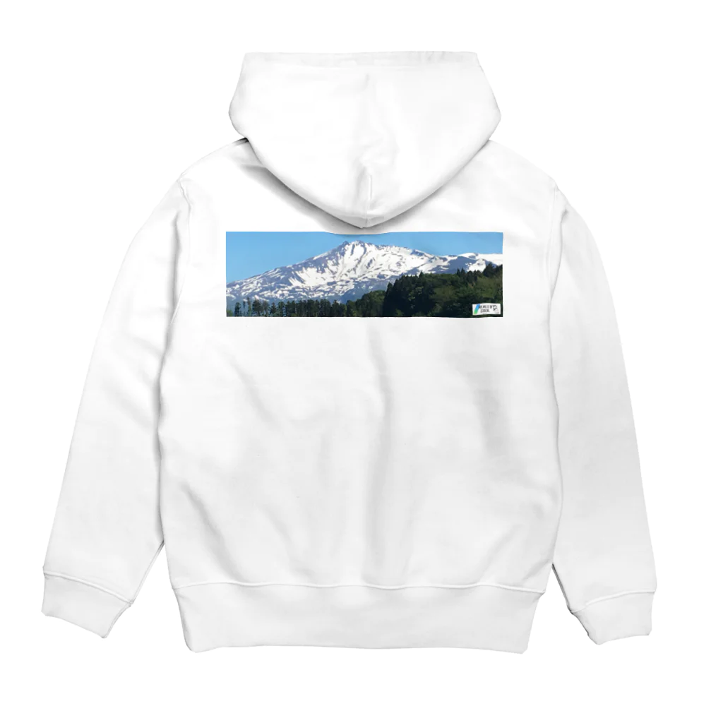 ReallyCoolMamoruの秋田鳥海山_AkitaChoukaisan Hoodie:back