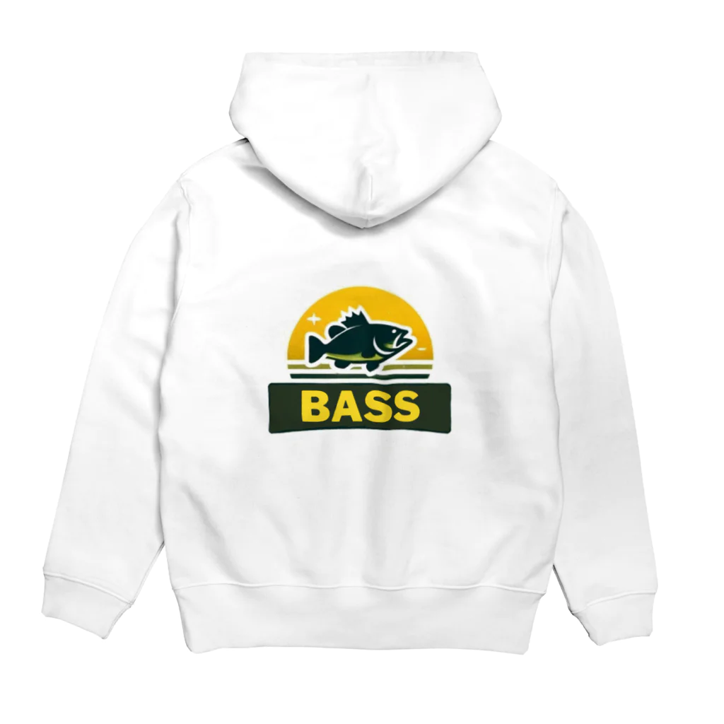 bassblocksのレトロバスロゴ Hoodie:back