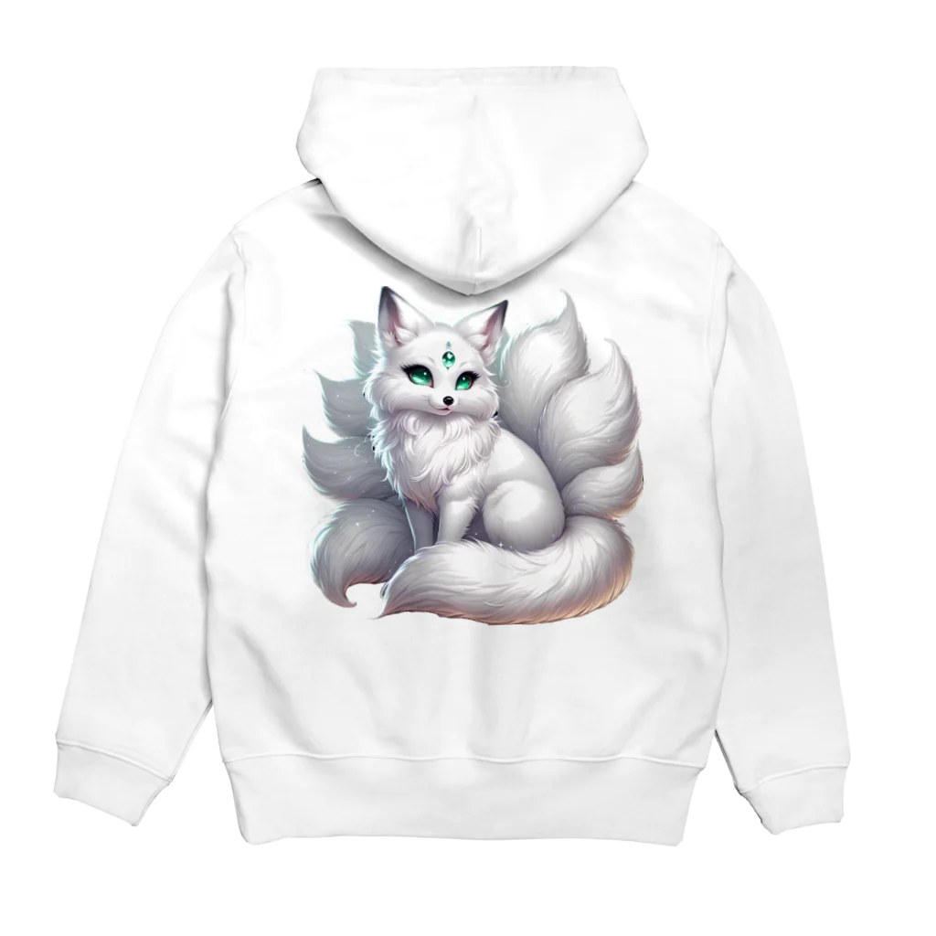 Nine-Tailed-Foxの九尾の狐・nine-tailed fox Hoodie:back