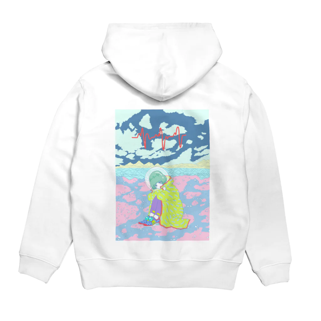 AI KISHINAMIの迷子 Hoodie:back