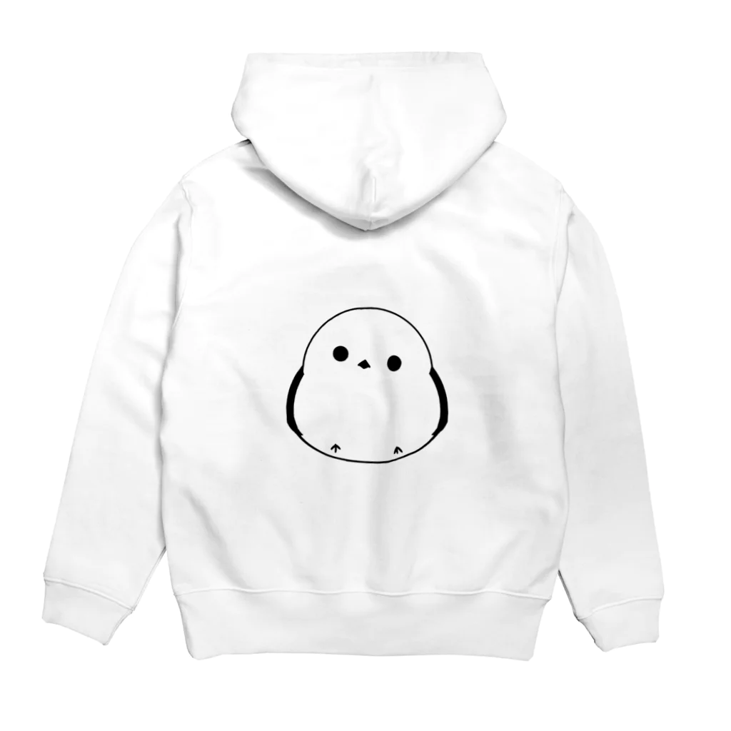 ゆらなんめがねのシマエナガ Hoodie:back