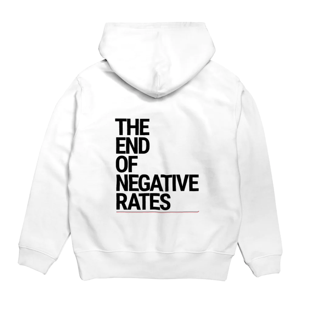 Activeindex( ˘ω˘)のThe End of Negative Rates Hoodie:back