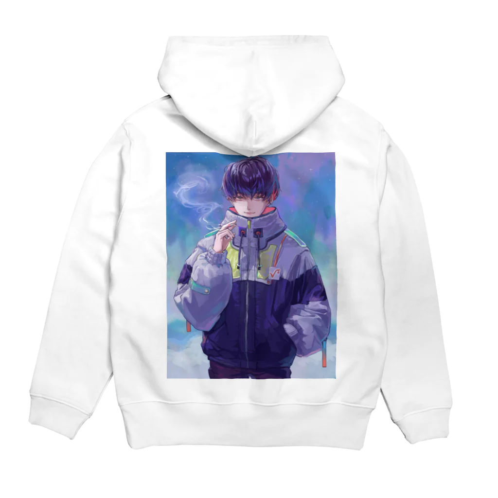 ゆせの隠れ家のゆせグッズ Hoodie:back