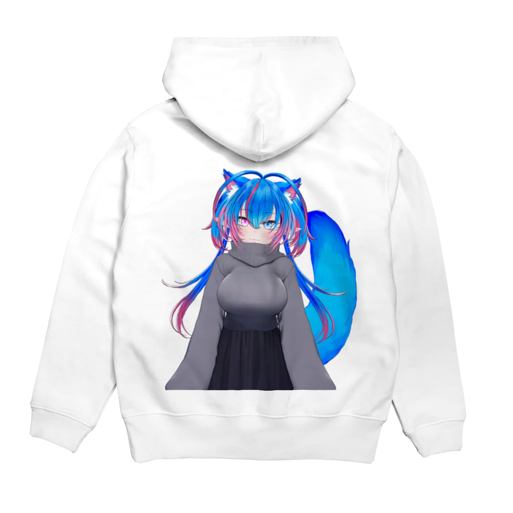 リネイル@Vtuber　のタートルネック姿バージョン Hoodie:back