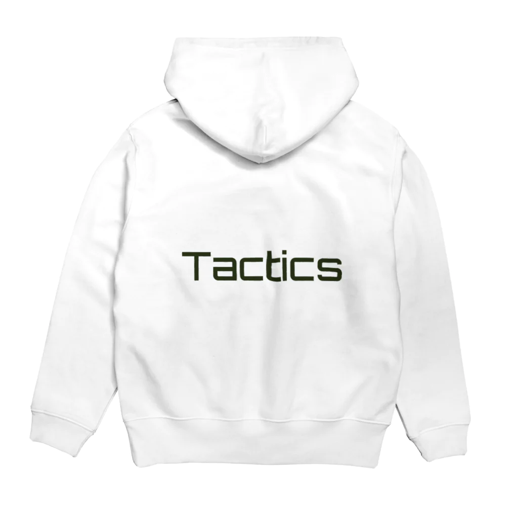 Tactics WEB限定アパレルショップのTactics パーカーの裏面