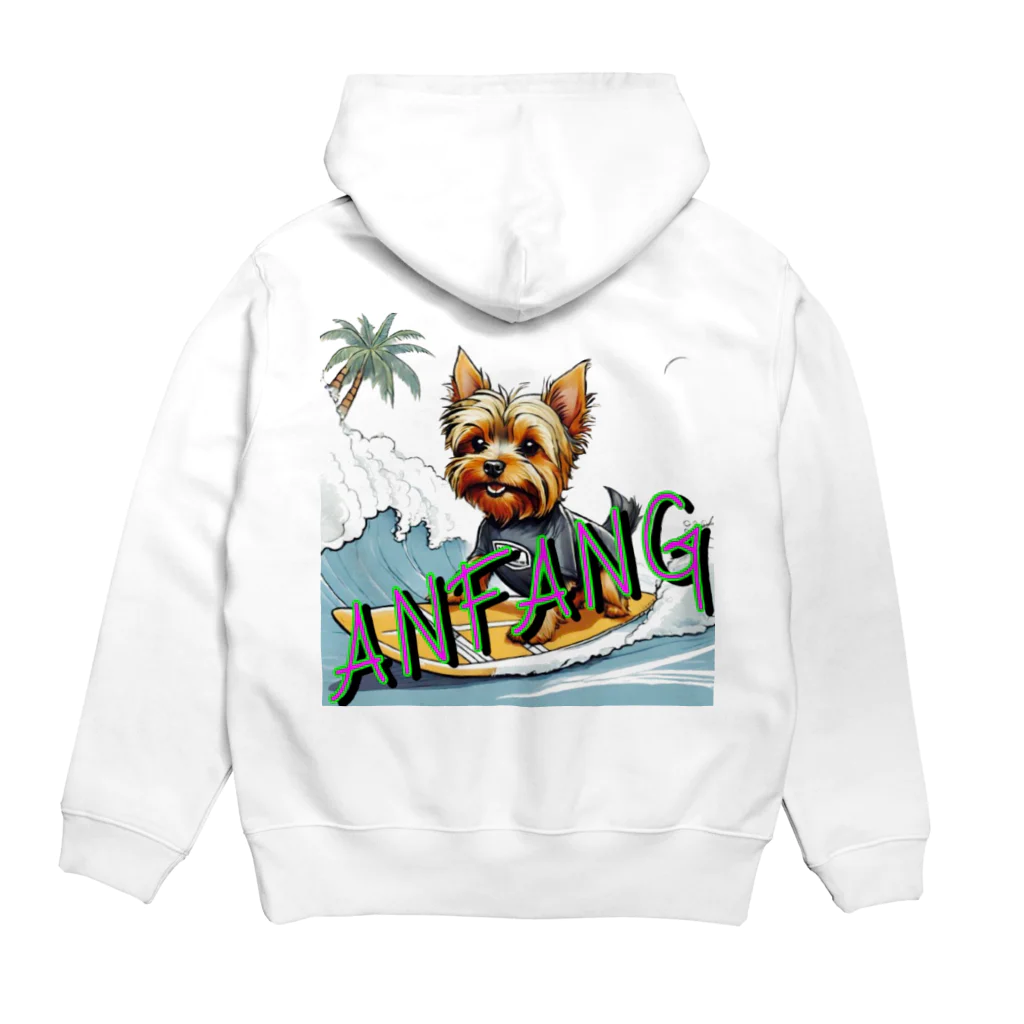 ANFANG のANFANG 波乗りヨーキー Hoodie:back