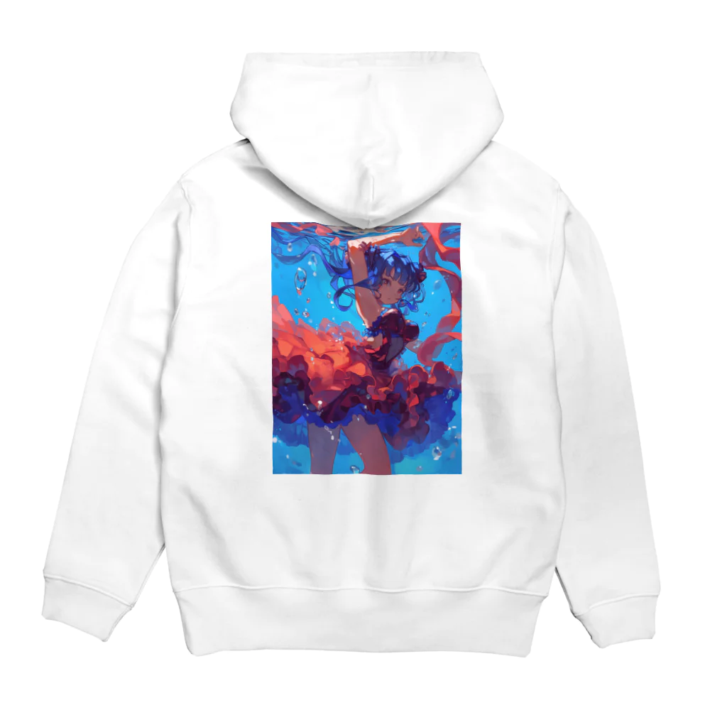 AQUAMETAVERSEの海の中の美ボディ　ラフルール　1859 Hoodie:back