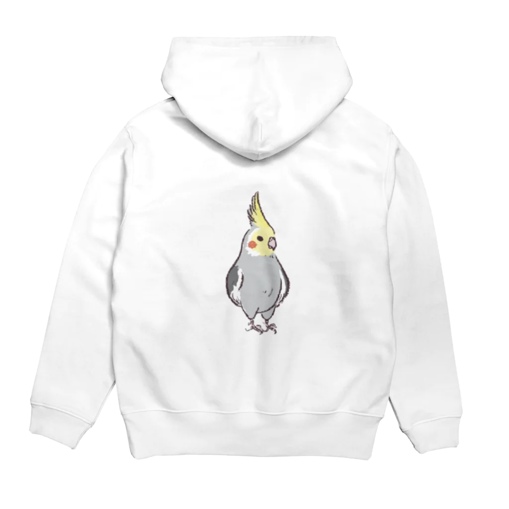 paguyoのオカメインコRocky Hoodie:back