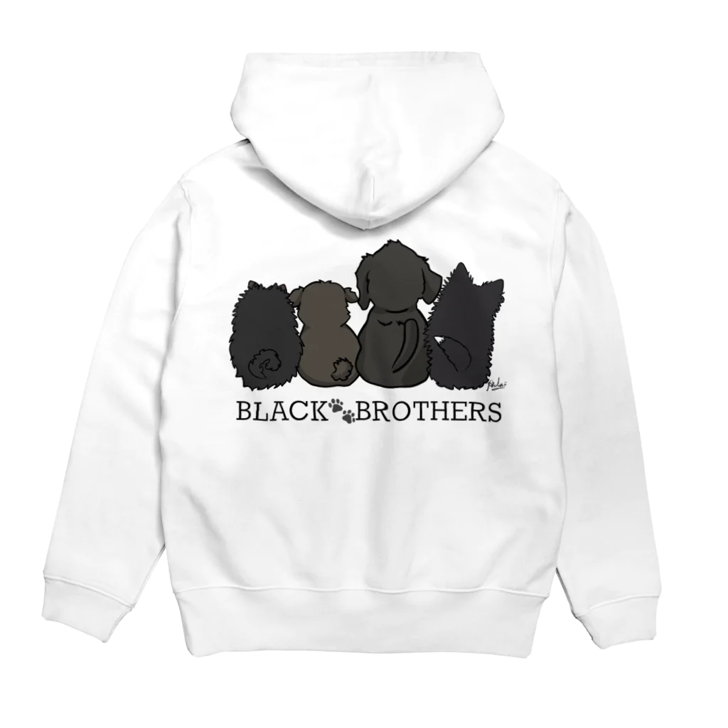 AsukaのteamBLACK Hoodie:back