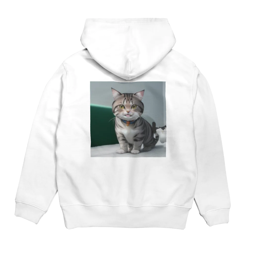 碧月の猫 Hoodie:back