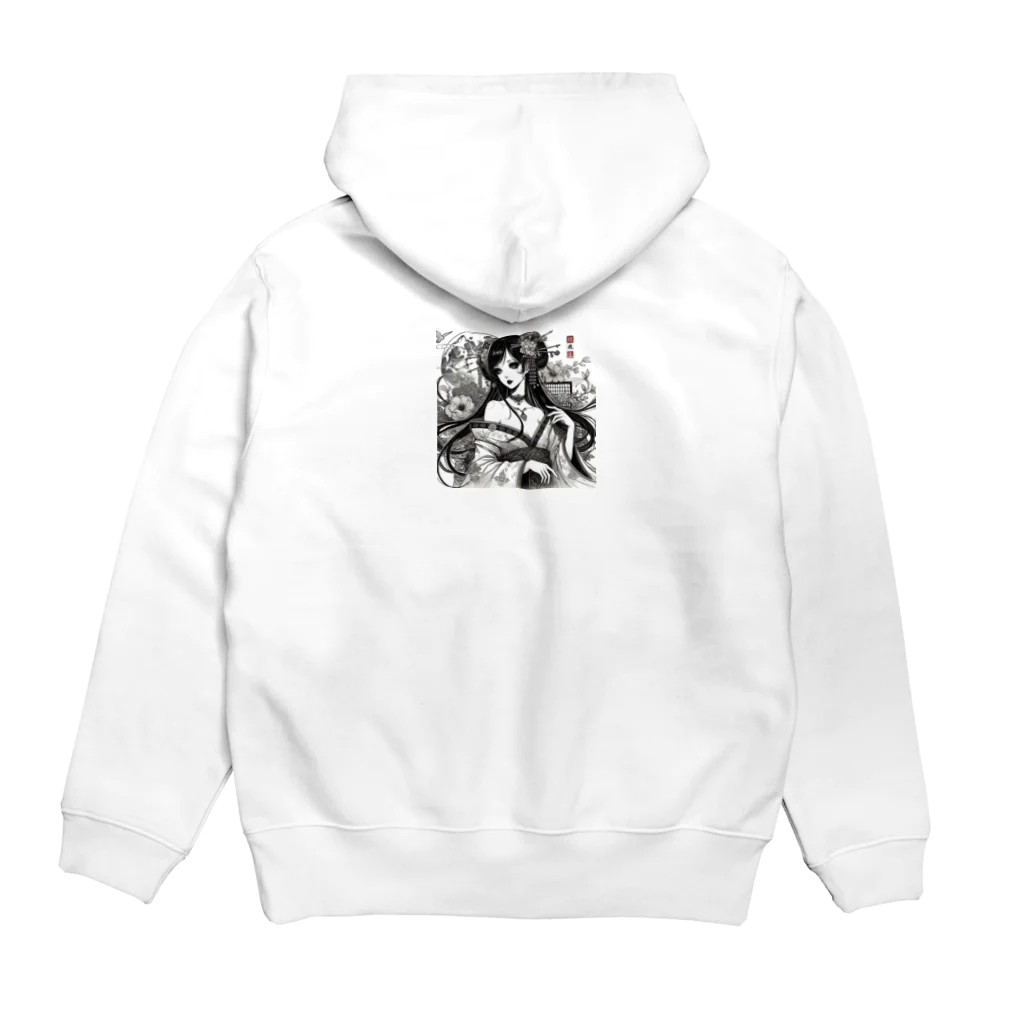 かるるんショップの少女と３つのしもべシリーズ Hoodie:back