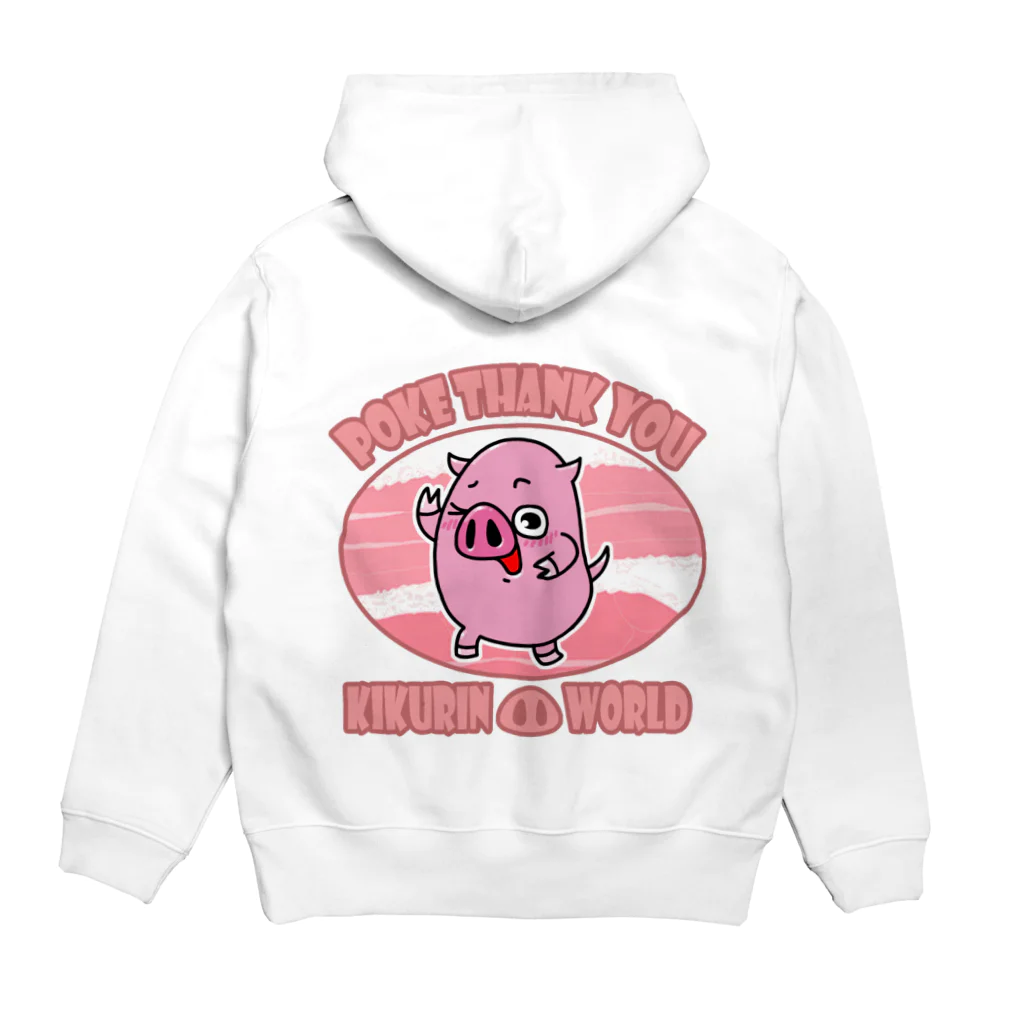 菊地ともみ🐽kikurinのポケっちょパーカー Hoodie:back