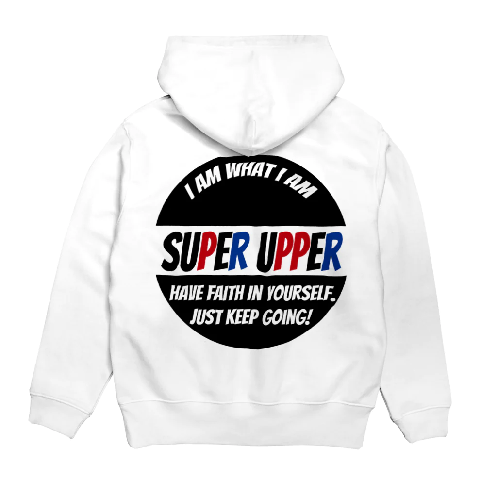 SUPER UPPERのSUPER UPPERバックプリント丸ロゴ パーカーの裏面