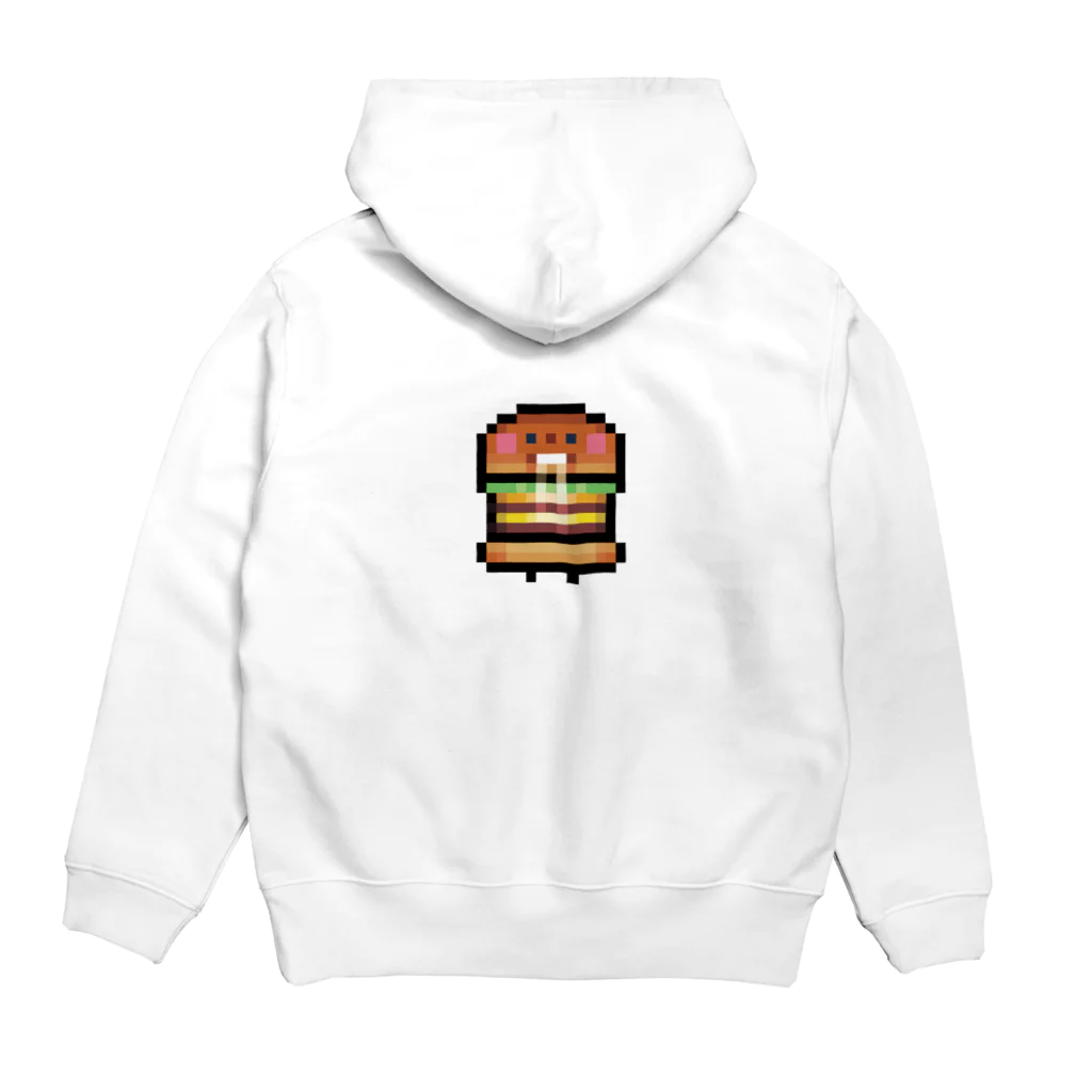 GRADUCAのPixelArt PAN ダブルパンケーキさん Hoodie:back