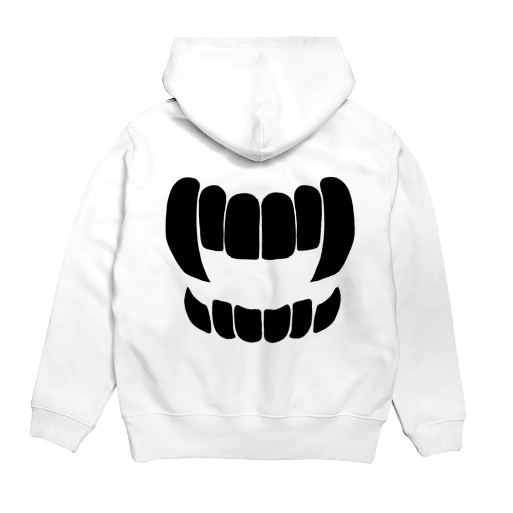 NO TALENTのtooth Hoodie:back