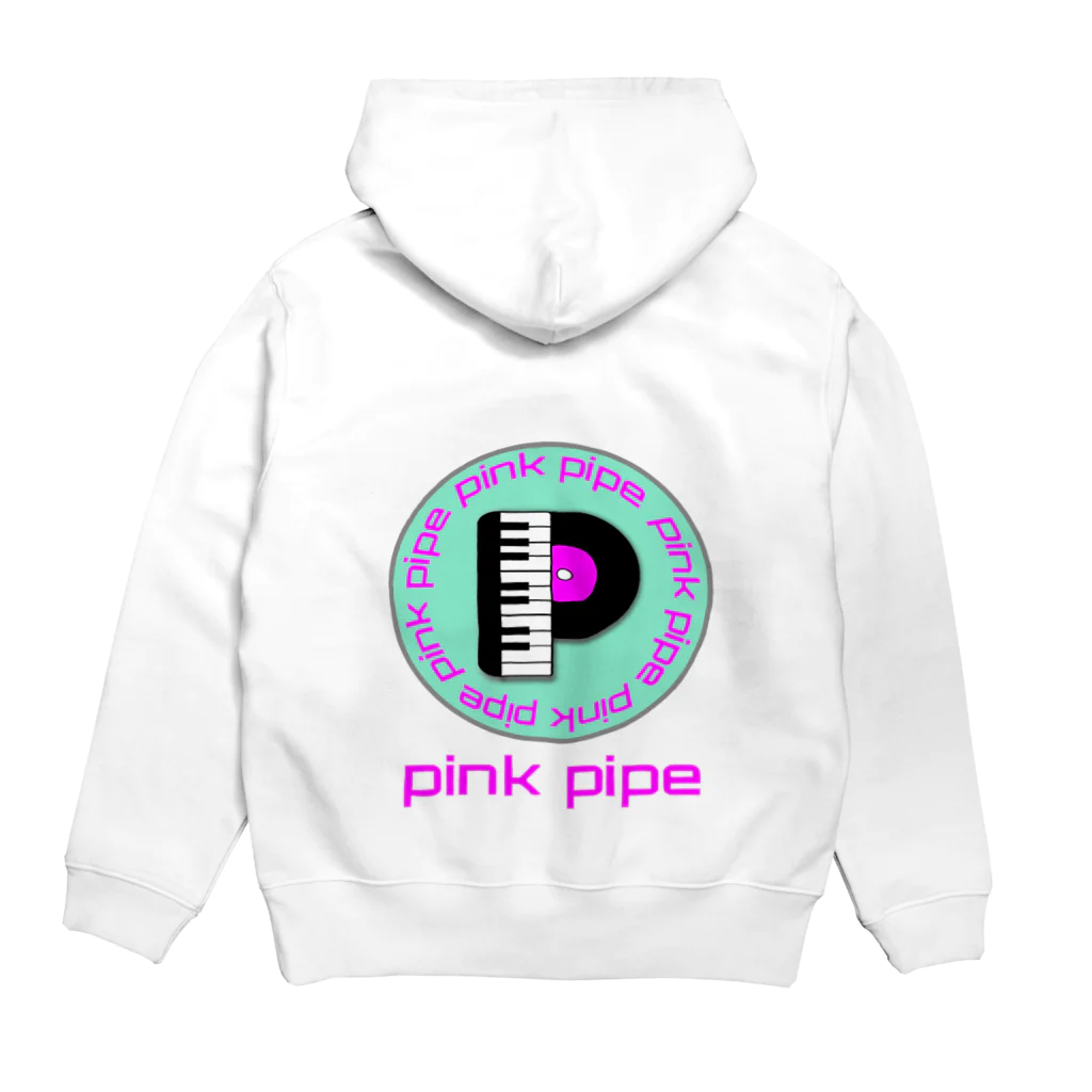 PinkPipeのPinkPipeオリジナルグッズ ピアノレコード Hoodie:back