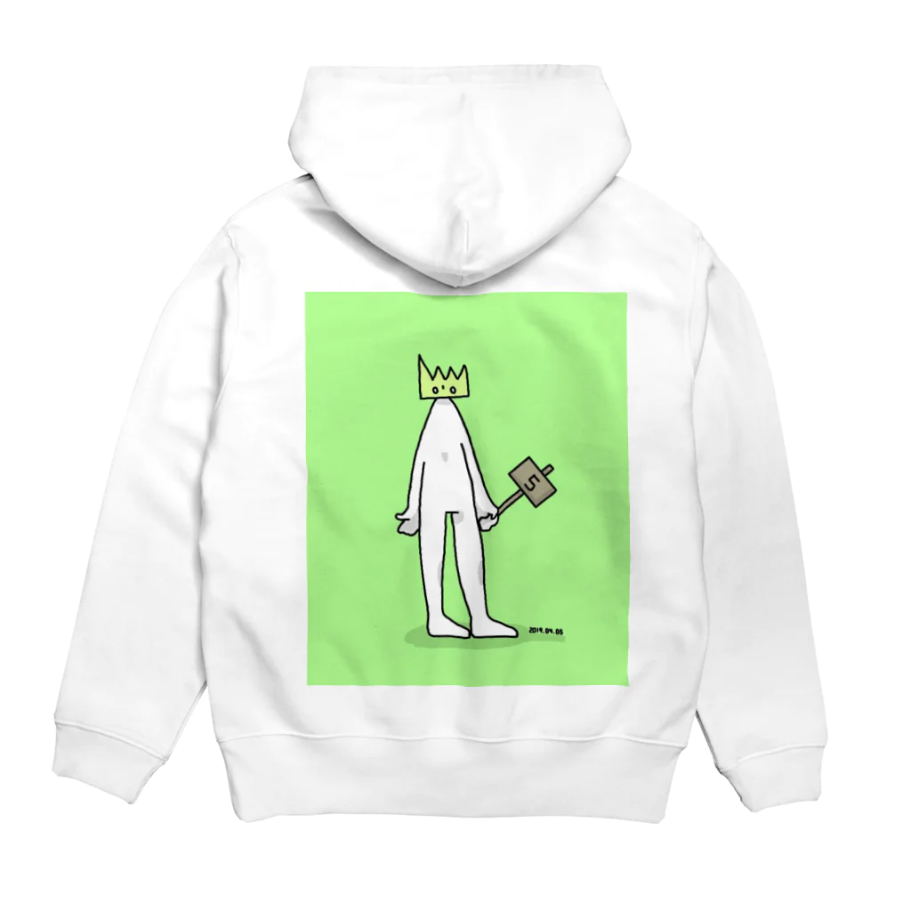 ぃくら屋のtesuto Hoodie:back