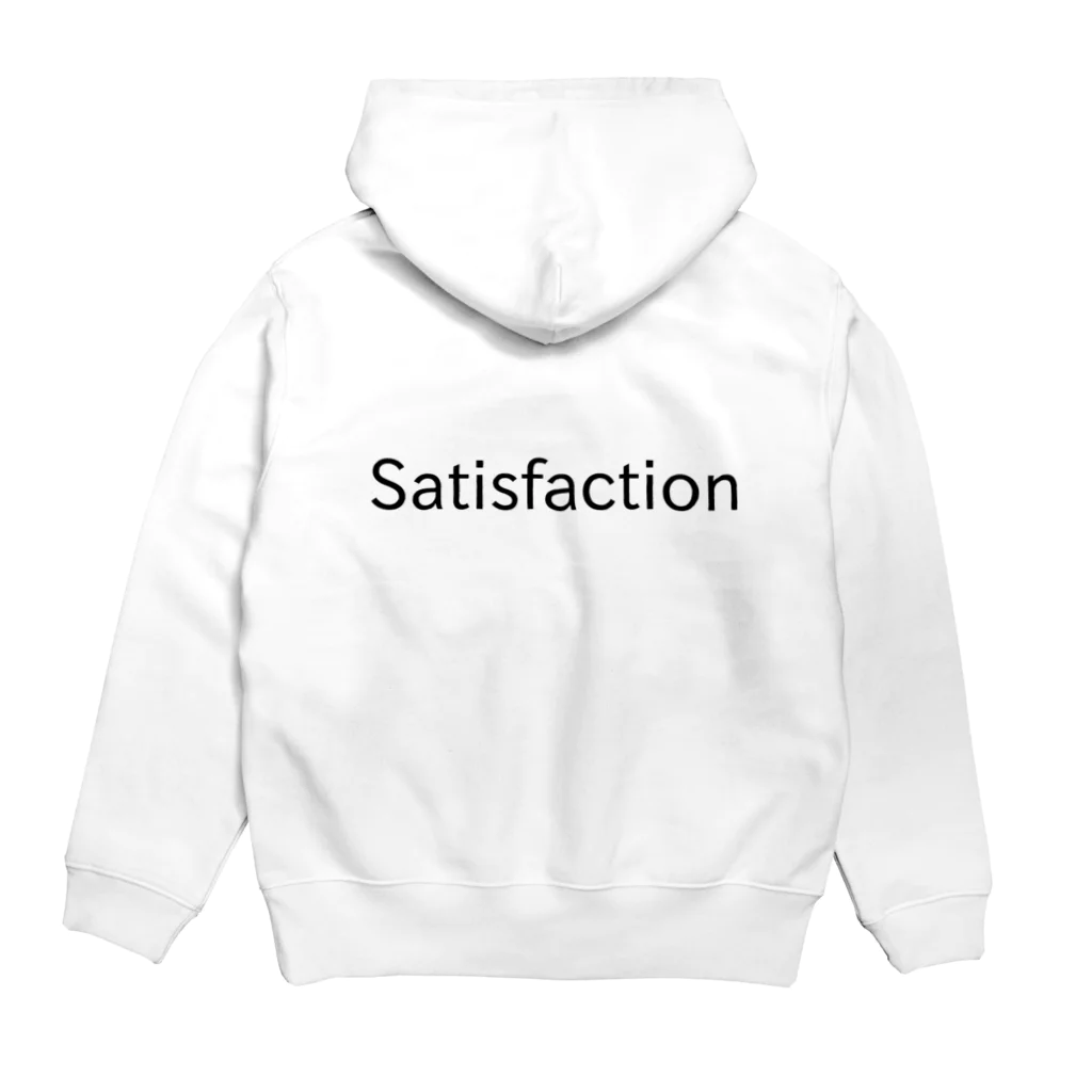 mkwのSatisfaction パーカーの裏面