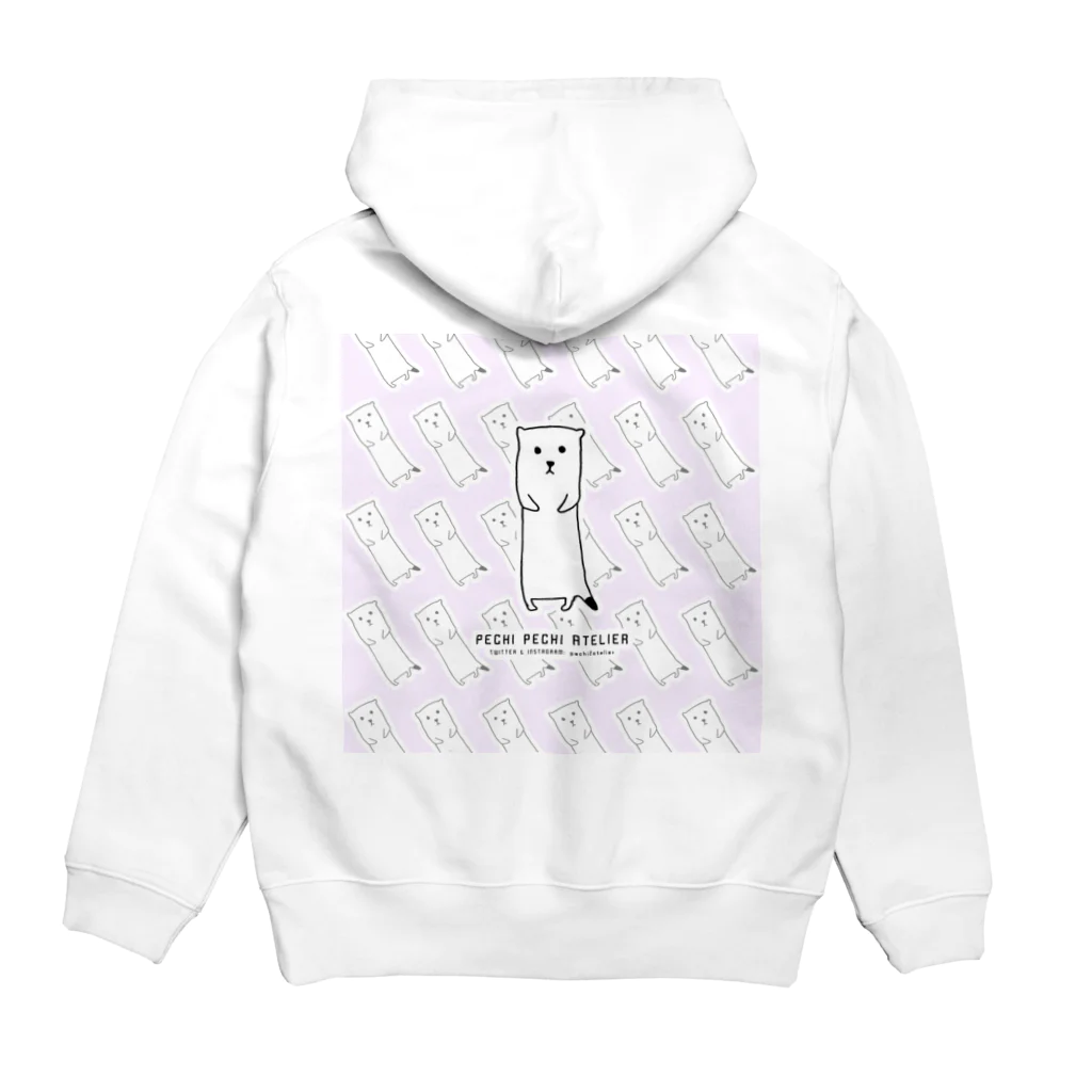 ぺちぺち工房 Pechi Pechi Atelierのおこじょがいっぱい Hoodie:back