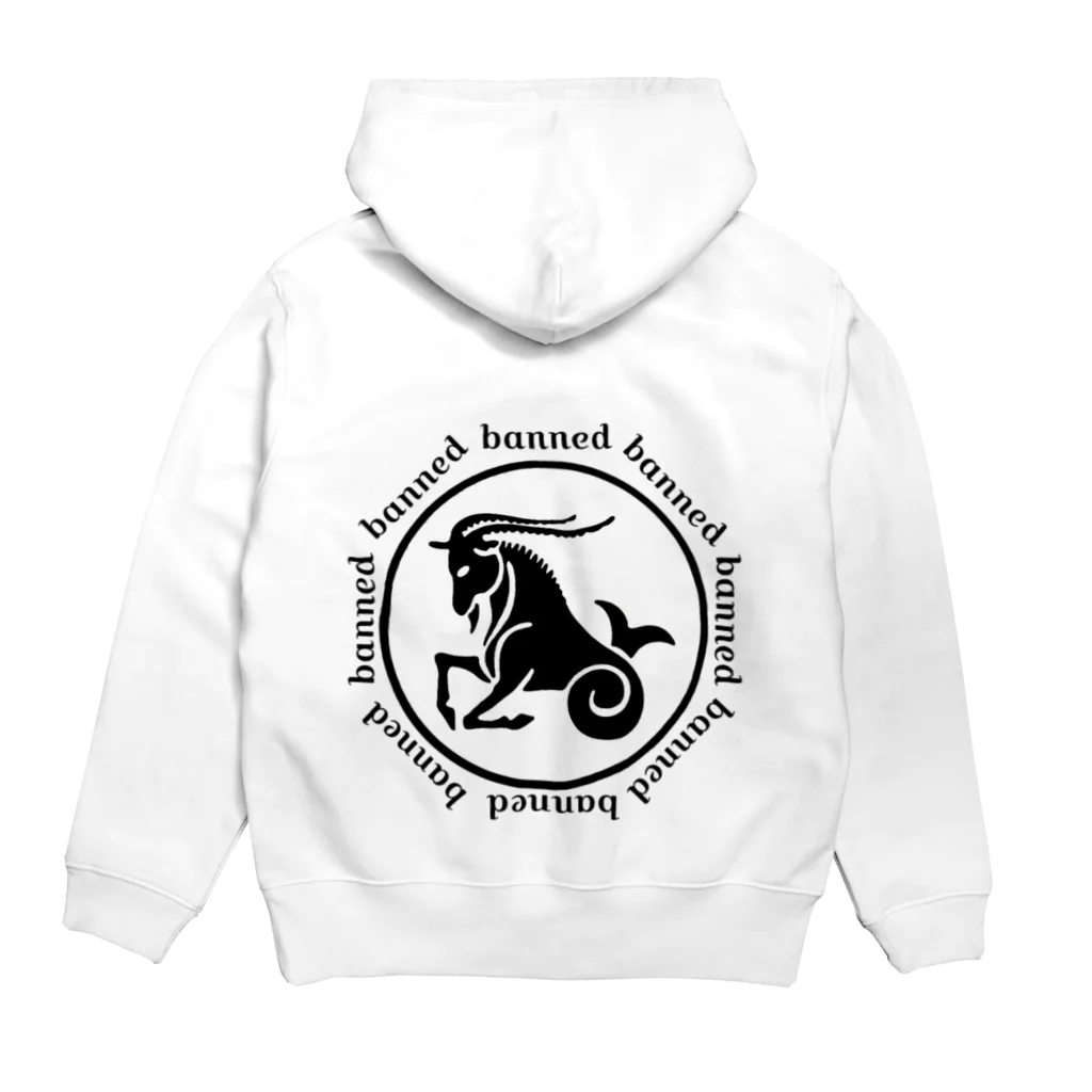 bannedのbanned 山羊 ゾディアック Hoodie:back