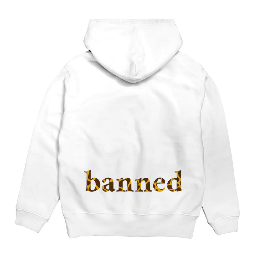 bannedのbanned ジラフ パーカーの裏面